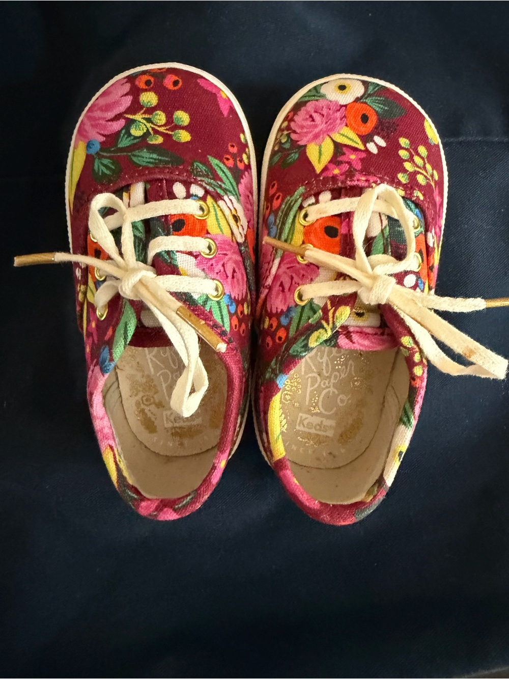 Keds Rifle Paper Co. Champion Sneakers in the Vintage Blossom Pattern